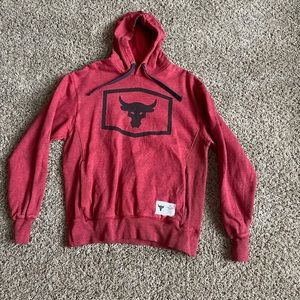 Men’s Medium Project Rock Under Armour Hooded Sweatshirt